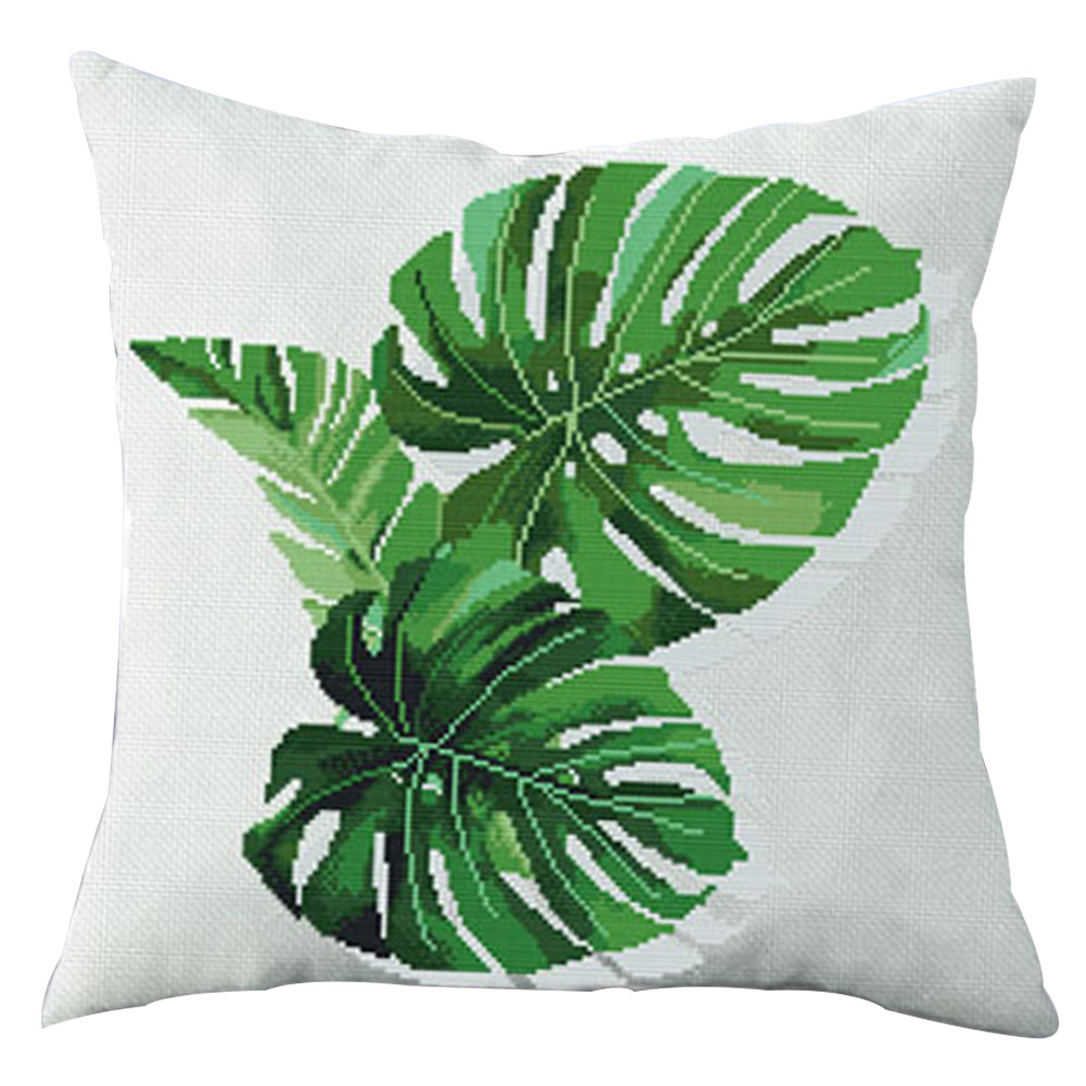 

Plant - 11CT Stamped Cross Stitch Pillowcase - 45*45CM, 501 Original
