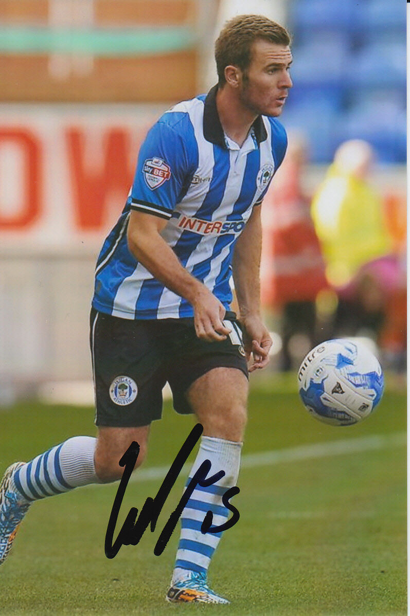 WIGAN ATHLETIC HAND SIGNED CALLUM MCMANAMAN 6X4 Photo Poster painting 4.