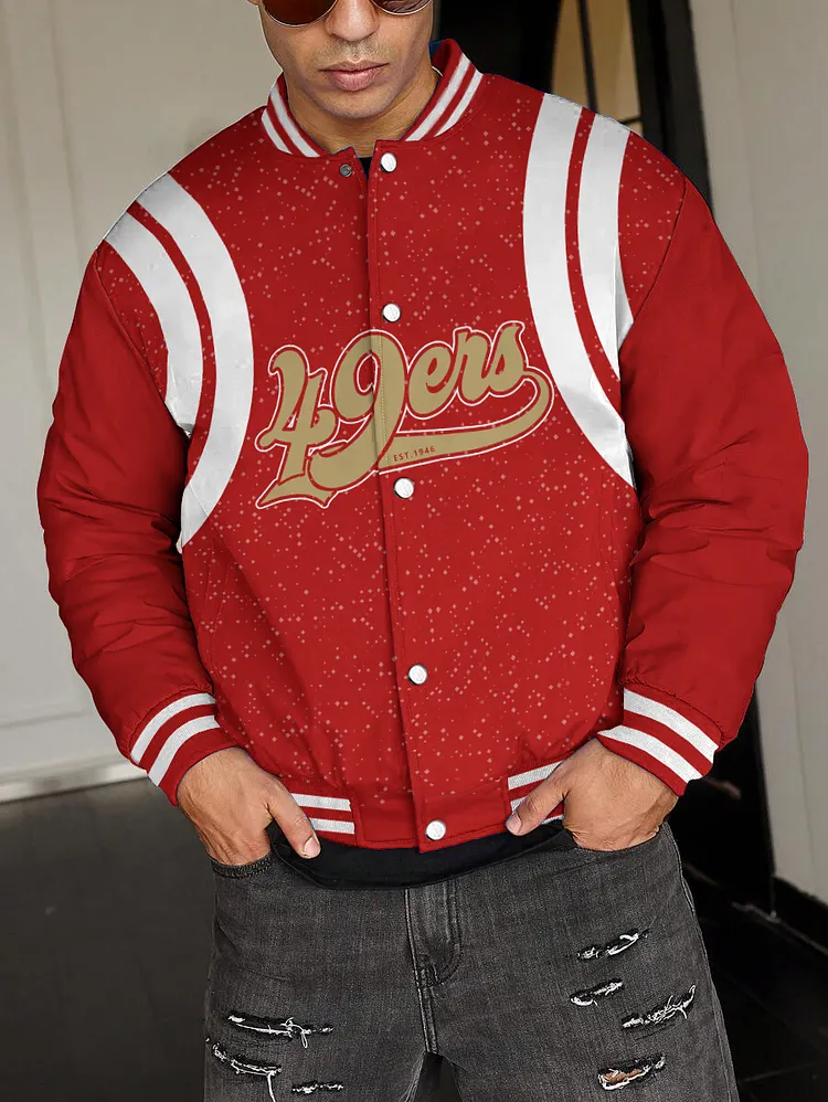 San Francisco 49ers National Football League 2024 Make Your Mark Unisex Varsity Jacket