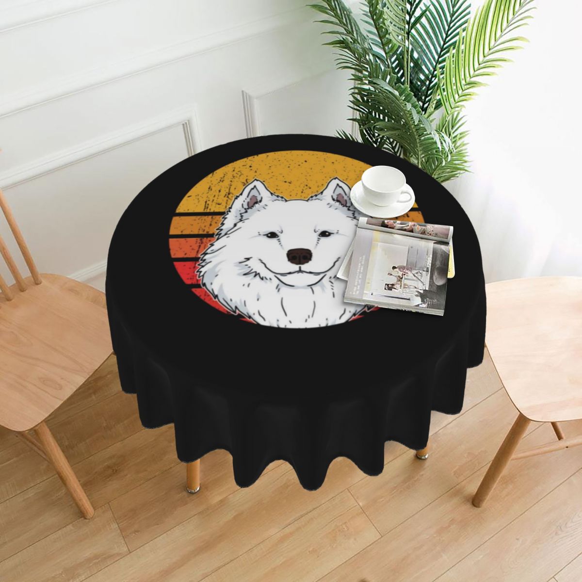 

Dog Samoyed - Round Tablecloth, 150cm, 501 Original