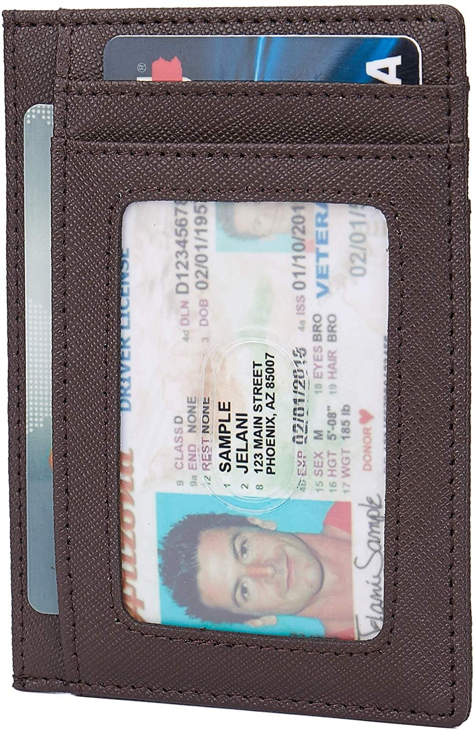 RFID Blocking Minimalist Credit Card Holder Pocket Wallets for Men Women