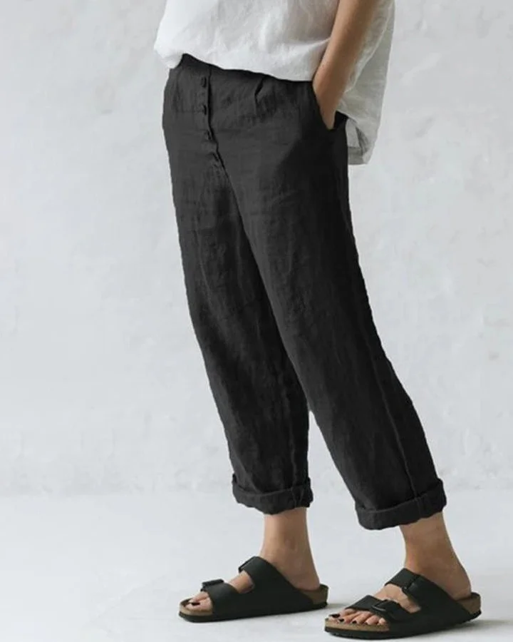 Fashion casual cropped trousers