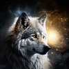 Diamond Painting-DIY Full Round Drill Wolf(40*40CM)