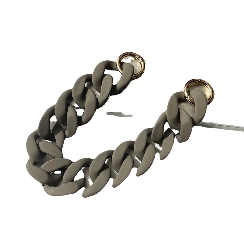 European And American Acrylic Chain Resin Rubber Hardware Acrylic Bag Chain Shoulder Strap Handmade Detachable Chain Women’s Bag