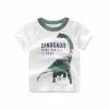 Kid Baby Boy Shirts Dinosaur Print Short Sleeve Tops T-Shirt
