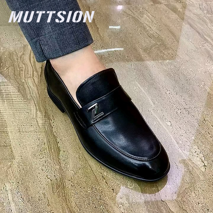 MUTTSION Classic British Style Dress Shoes | Soft Calfskin Loafers
