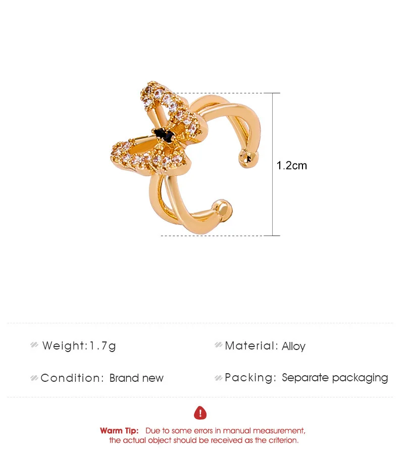 Butterfly Zirconia Earrings