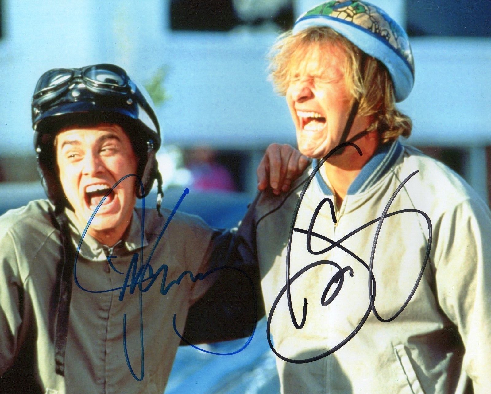 JIM CARREY & JEFF DANIELS AUTOGRAPHED SIGNED A4 PP POSTER Photo Poster painting PRINT 1