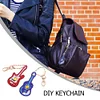 >SALE<5pcs DIY Violin Full Drill Special Shaped Diamond Painting Keychains Gifts