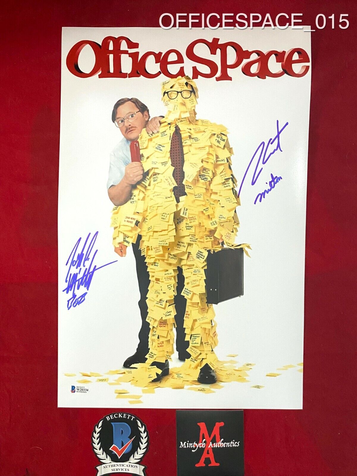 JOHN MCGINLEY & STEPHEN ROOT SIGNED 11x17 Photo Poster painting! OFFICE SPACE! BECKETT COA!