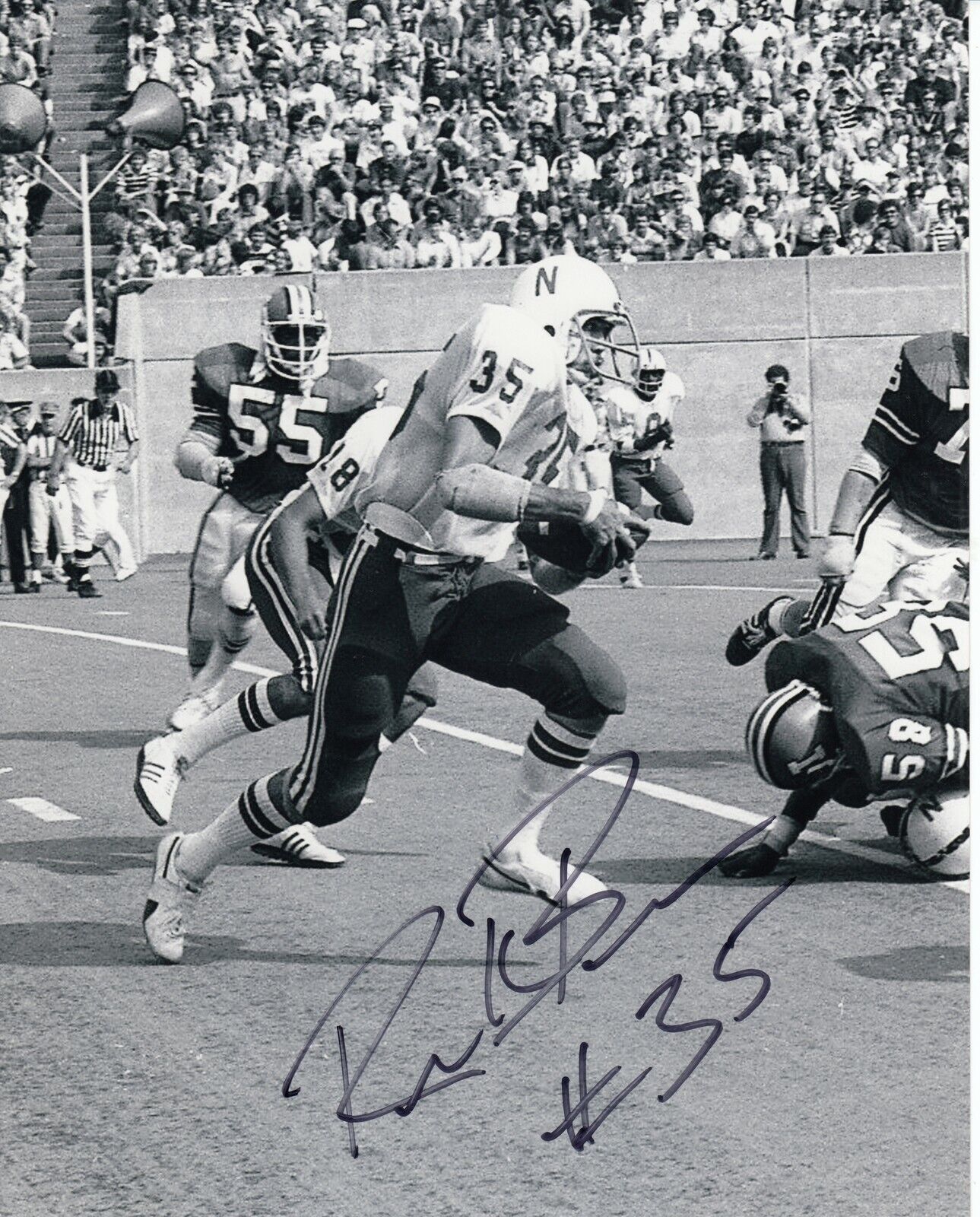 Rick Berns #4 8x10 Signed Photo Poster painting w/ COA Nebraska Cornhuskers