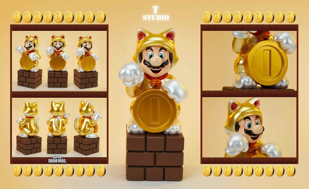 Super Mario 3D World Cat Mario Statue