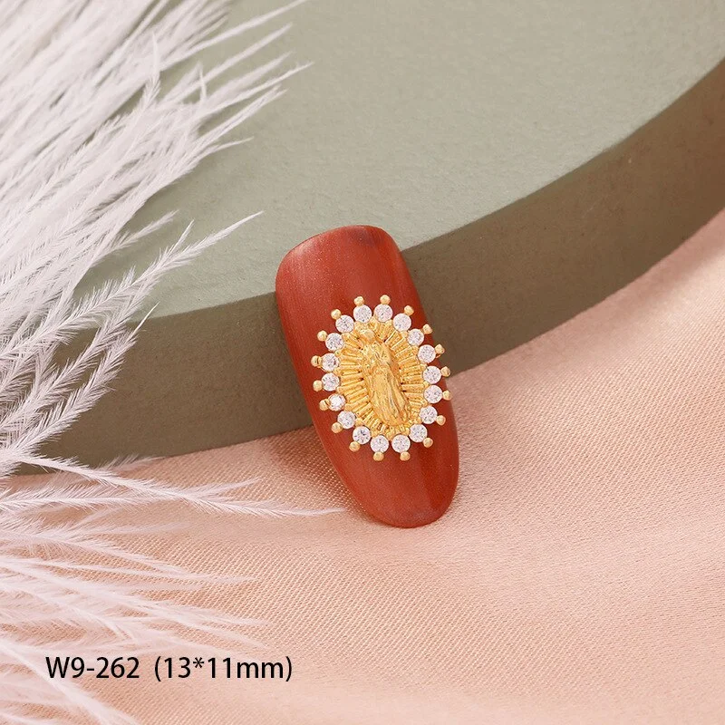 2pcs 2021 New 3D Metal Zircon Nail Art Jewelry Top Zircon Crystal Manicure Zircon Diamond Pendant Japanese Nail Decoration