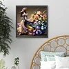 Diamond Painting -DIY Round Drill Iris Girl(40x40cm)
