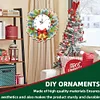 2D Flat DIY Christmas Acrylic Diamond Painting Clock Pendant Home Decoration