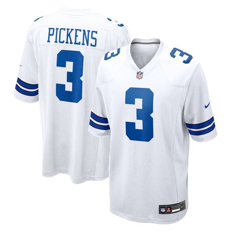Youth Dallas Cowboys #3 George Pickens  White Game Jersey