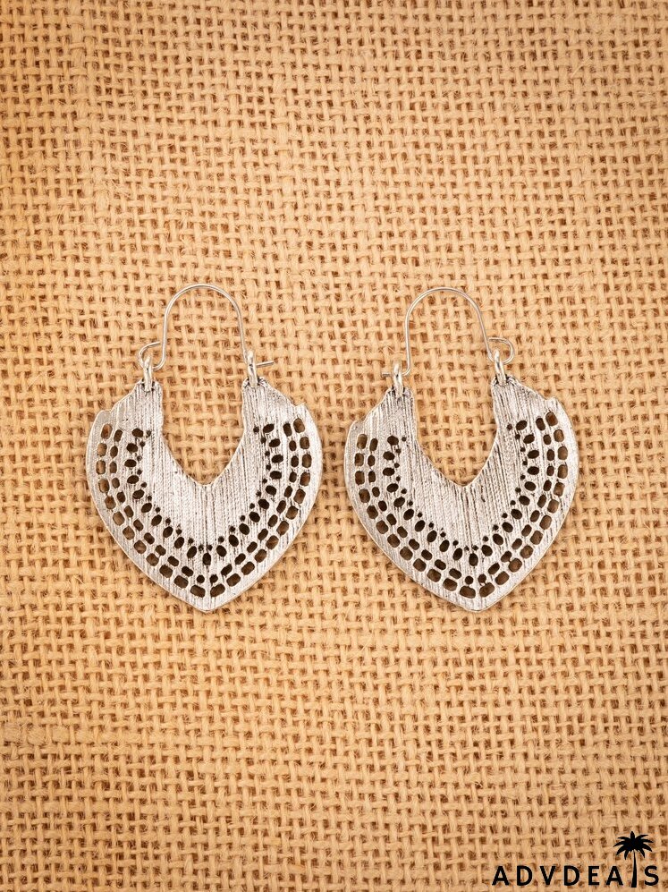 Hollow Out Hoop Earrings