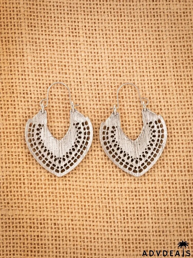 Hollow Out Hoop Earrings