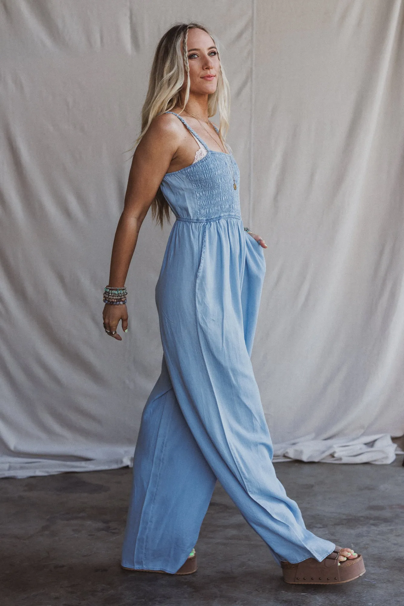 Calyssa Jumpsuit - Chambray