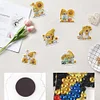 6Pcs Sonnenblume Skelett - 5d DIY Handwerk Aufkleber Magnet