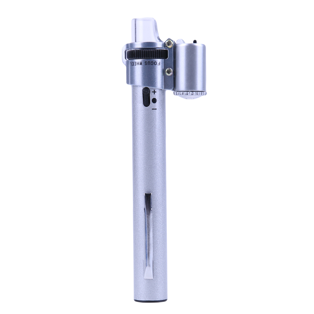 

100x Metal Pen MG10085-9 Adjustable Microscope 3 LED Portable Tool, 501 Original