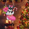 >SALE<Acrylic Special Shaped Christmas Stocking Schnauzer Hanging Diamond Kits Decor