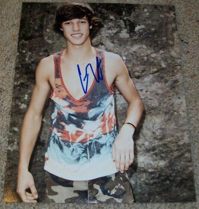 TEEN VINE STAR CAMERON DALLAS SIGNED AUTOGRAPH 8x10 Photo Poster painting w/PROOF VANITY MODEL