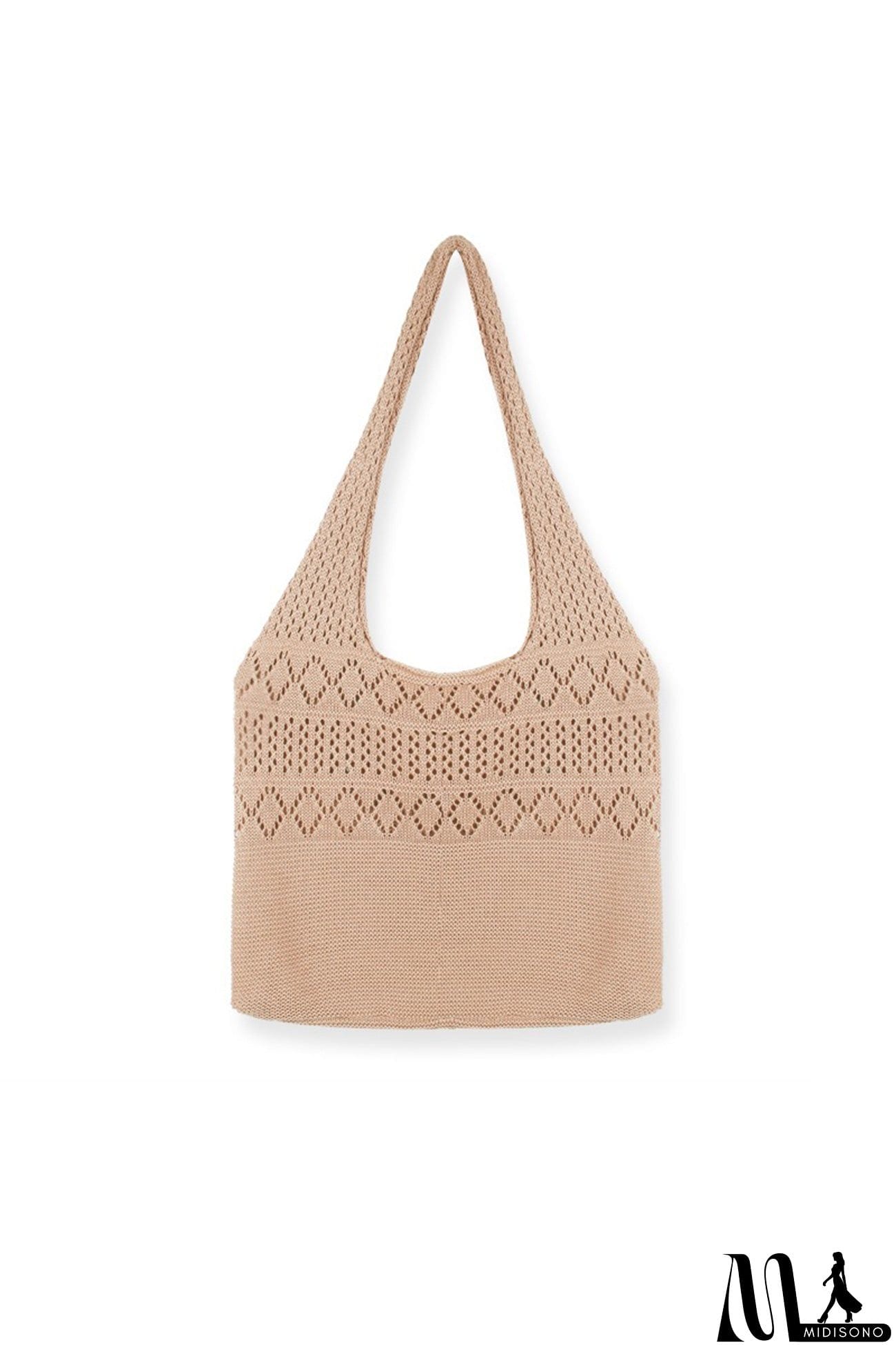MidiSono - Hollow-out Crochet Knitted Tote Bag