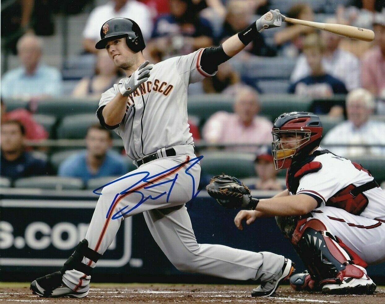 Buster Posey Autographed Signed 8x10 Photo Poster painting ( Giants ) REPRINT