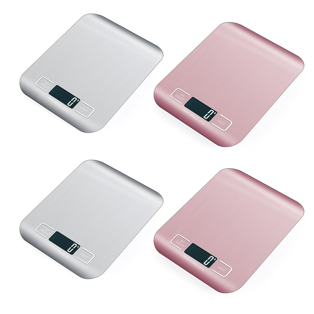 

Mini Digital Scale 5/10kg 1g Accuracy LCD Display Weight Kitchen Balance, Pink, 501 Original
