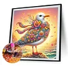 Diamond Painting-DIY Round Part AB Drill Seagull(35*35CM)