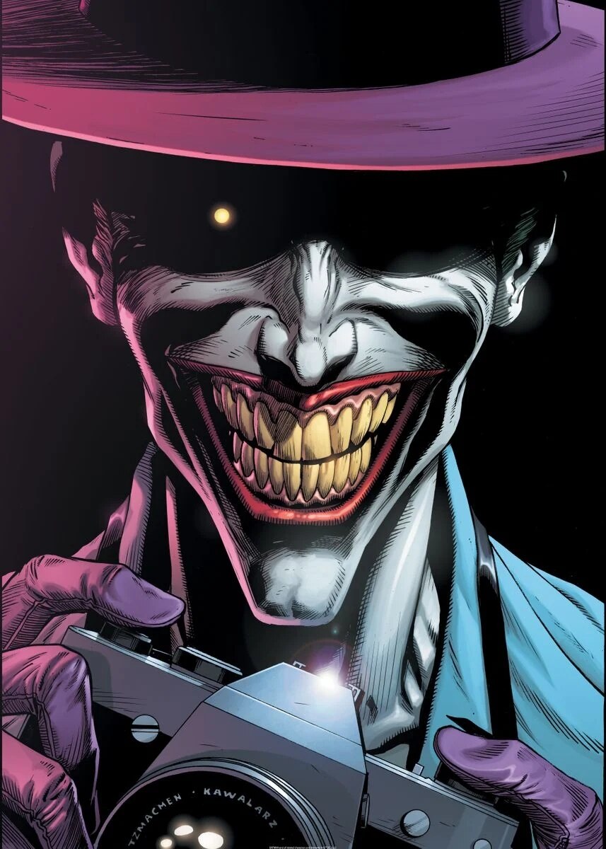 Cotton Tshirt Manga Joker Bats Poster Classic Comics Canvas Painting Prints Wall Art Pictures for Living Room Home Decor Gift No Frame t -shirt Tee