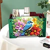 5D DIY Diamond Painting dekorative Aufbewahrungsbox Holz Aufbewahrungskupplung (Bluebird)