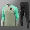 2023/2024 Atletico Madrid Half-Pull Training Suit Green 1:1 Thai Quality Set love fball