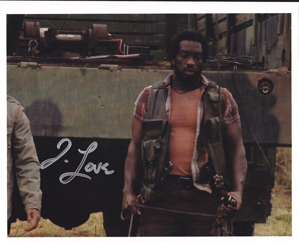 Travis Love - The Walking Dead signed Photo Poster painting