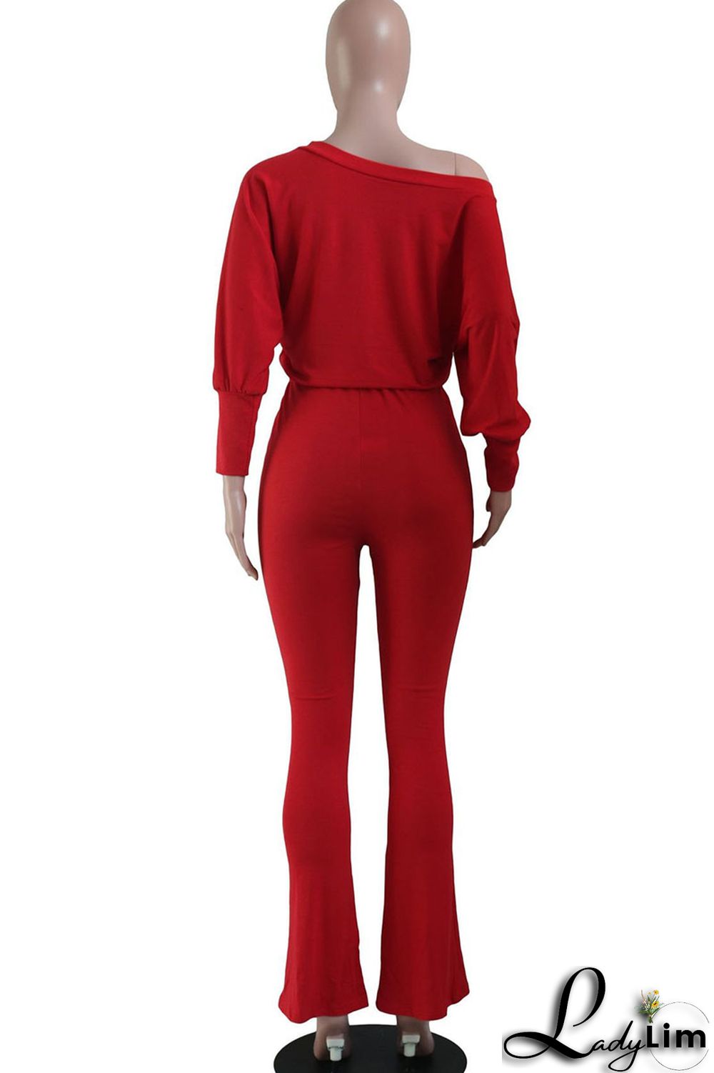 Black Casual Print Split Joint Oblique Collar Straight Jumpsuits