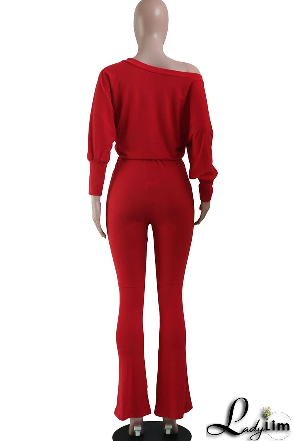 Black Casual Print Split Joint Oblique Collar Straight Jumpsuits