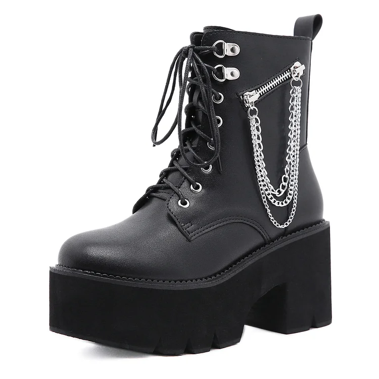 Chained Martin Boots