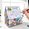 DIY Diamond Painting Special Shape Desktop Cabin Calendar Organizer Box Kit(Heart Flower)