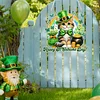 St. Patrick's Day Katze DIY 2D flache Acryl-Diamant-Mal-Kits 5D Diamantkunst-Fensteranh&auml;nger f&uuml;r die Wanddekoration im Garten zu Hause