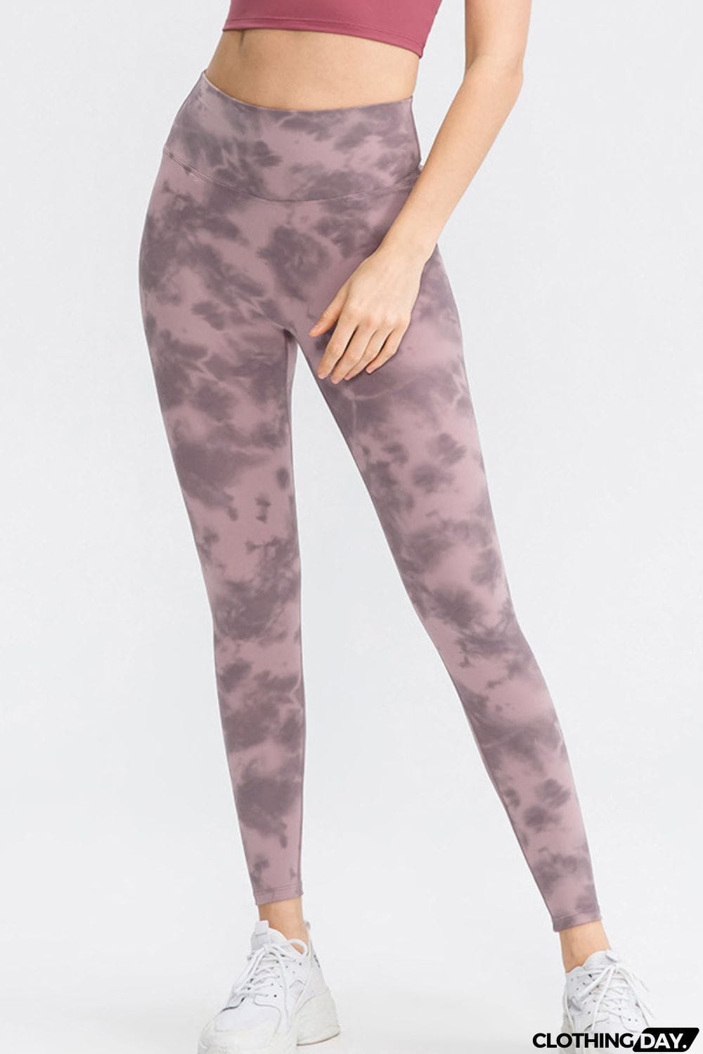 Wide Waistband Slim Fit Long Sports Pants