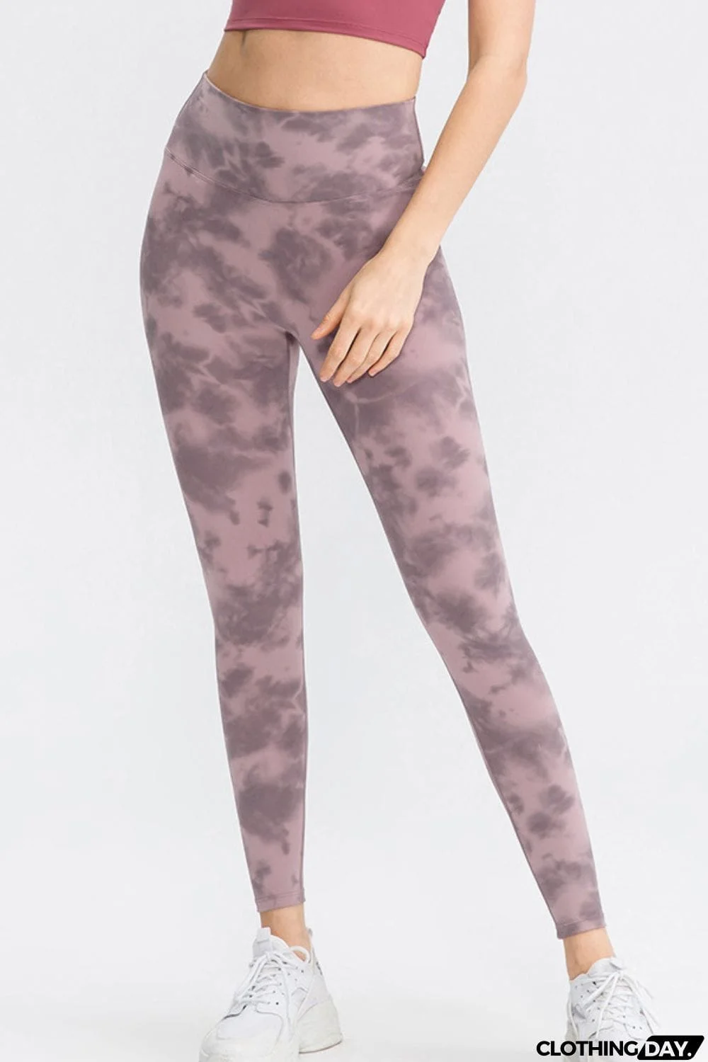 Wide Waistband Slim Fit Long Sports Pants