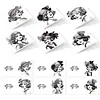 6pcs Vintage Lady DIY Diamond Painting Greeting Card Set with Envelopes Rhinestone Diamond Art Mosaic Postcards for Birthdays Thanksgiving & Special Occasion