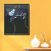 Bead Embroidery - Full Printed 9CT Blck Cat and Butterfly Cross Stitch Kit(52x340 CM)