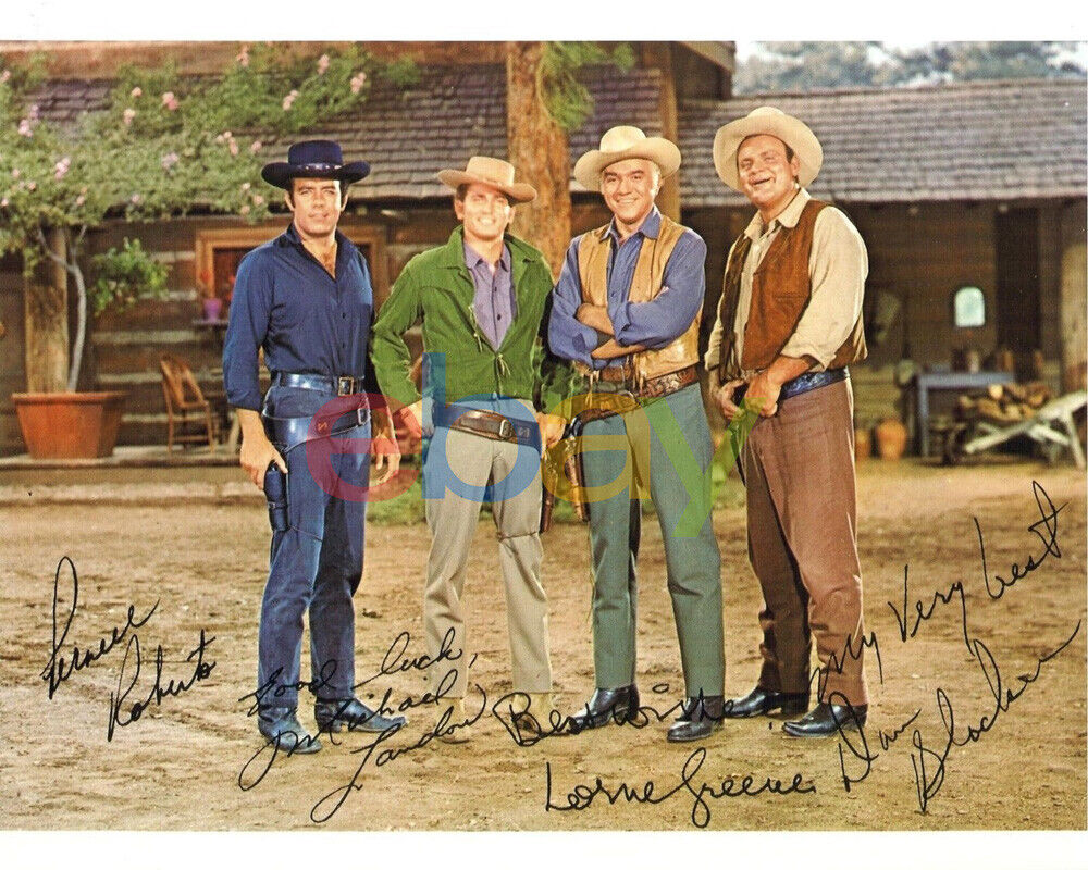 Bonanza Cast Signed 8x10 Autographed Photo Poster painting reprint