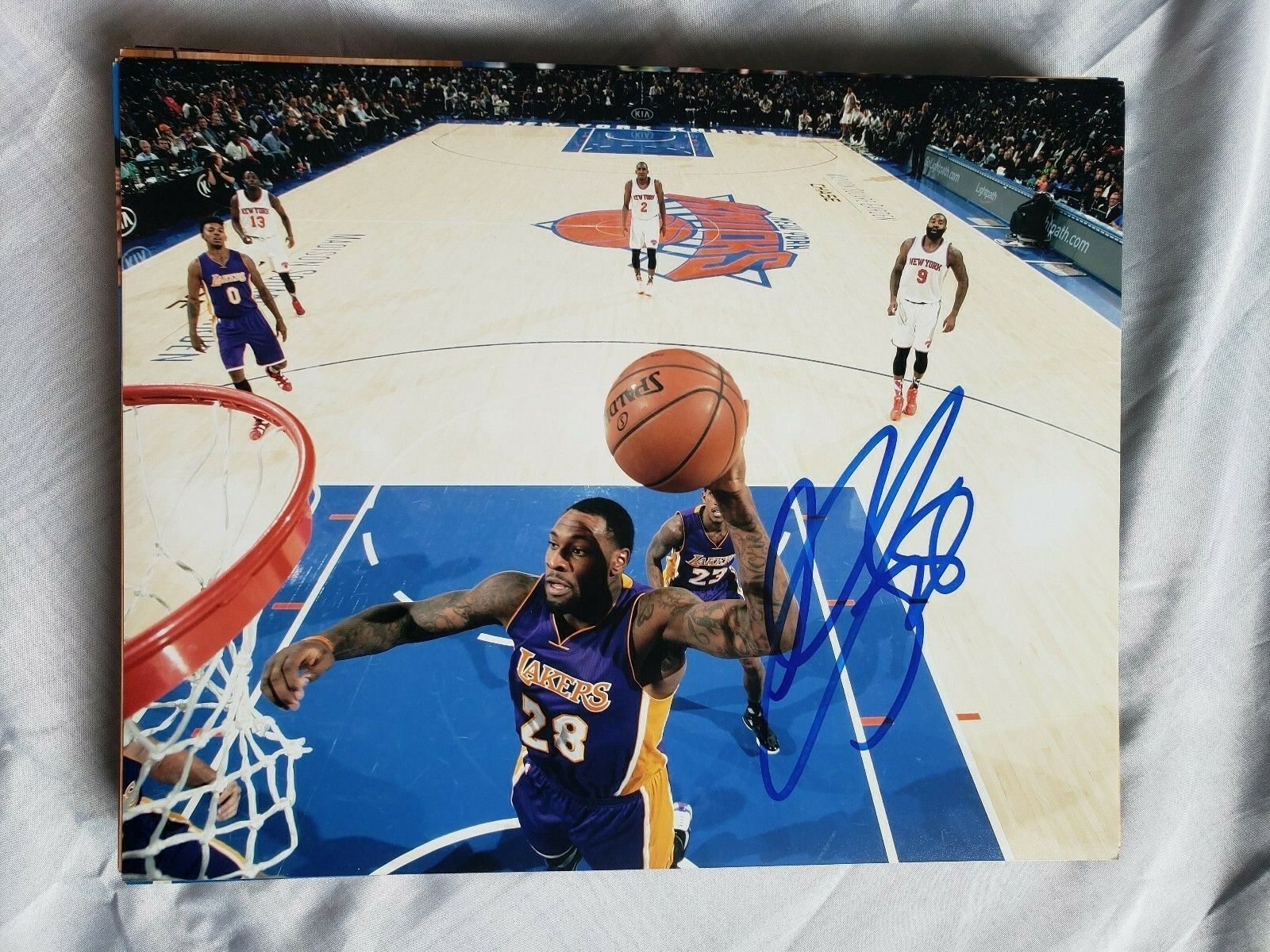 TARIK BLACK LOS ANGELES LAKERS SIGNED AUTOGRAPHED 8x10 Photo Poster painting COA BASKETBALL