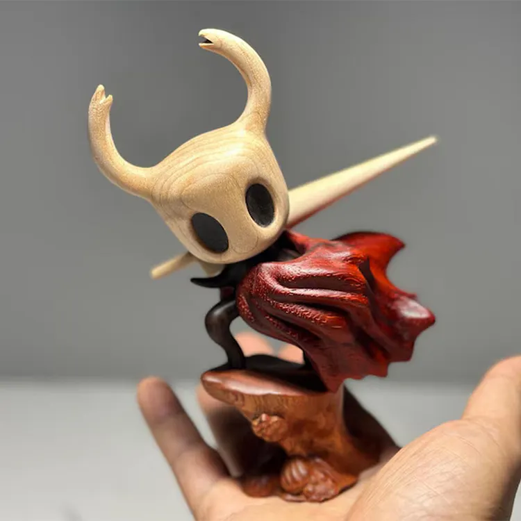 Hollow Knight Inspired Walnut Wood Sculpture