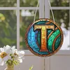 >SALE<Double Sided Letter T Suncatcher Diamond Drawing Hanging Ornament for Home Decor