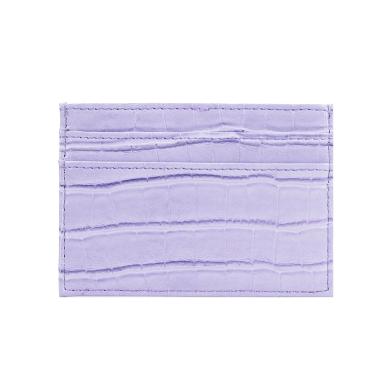 Unisex Solid Color Pu Leather Open Card Holders