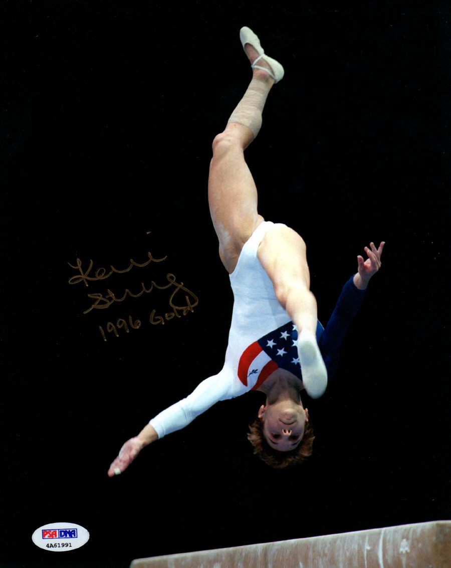 Kerri Strug SIGNED 8x10 Photo Poster painting +96 Gold Gymnast Olympics ITP PSA/DNA AUTOGRAPHED